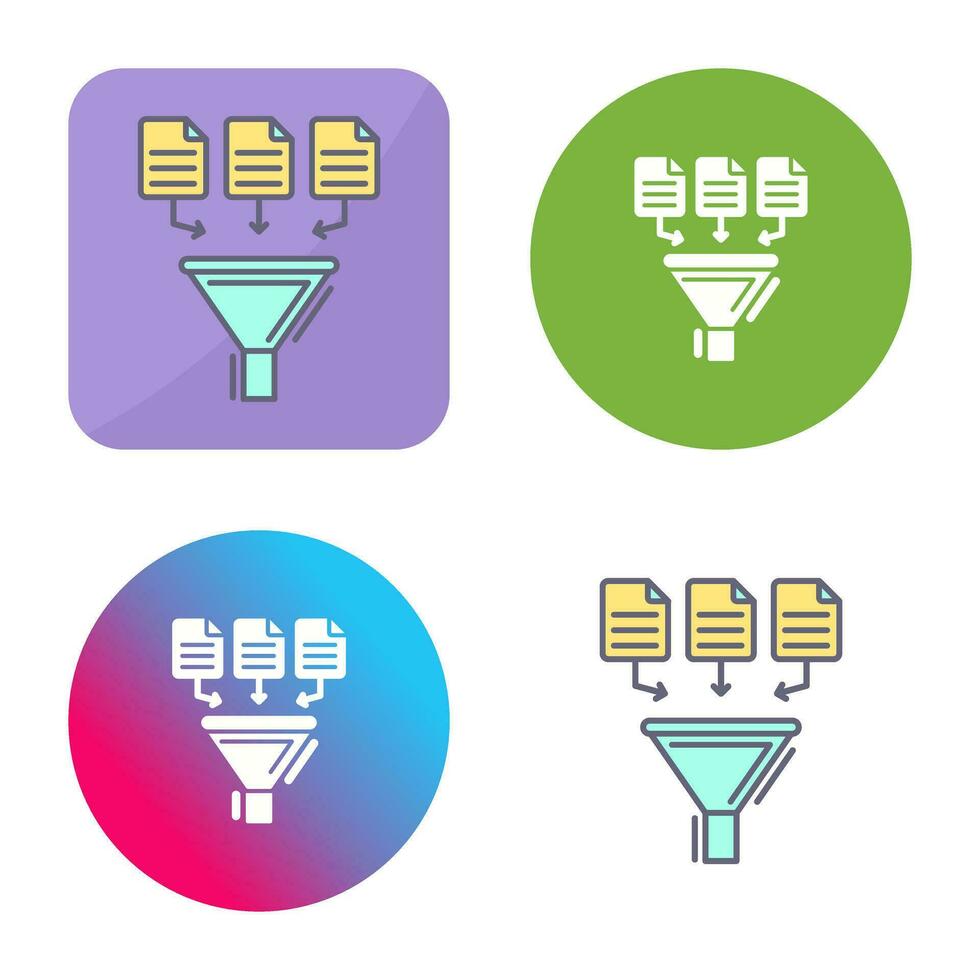 icono de vector de recopilación de datos