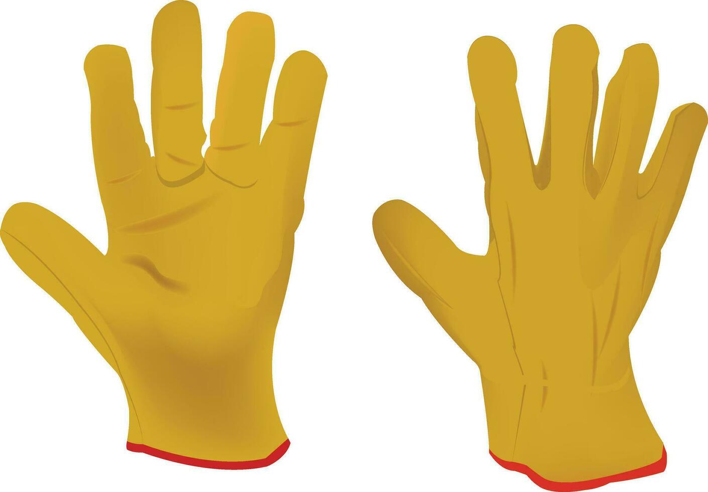 series of work and sports gloves vector