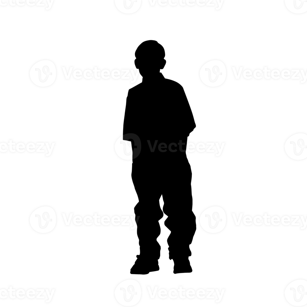 mensen silhouet overlappen. vorm en vormen. grafisch hulpbron en achtergrond. PNG