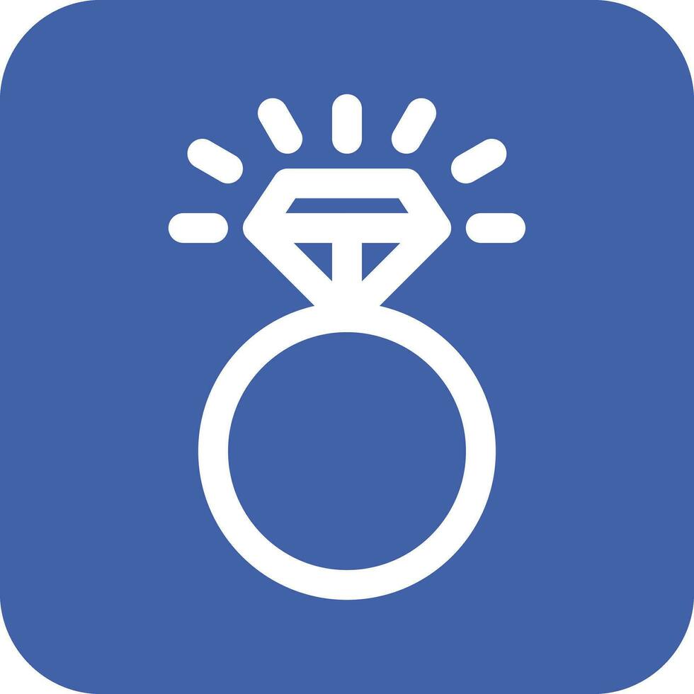 Diamond Ring Vector Icon