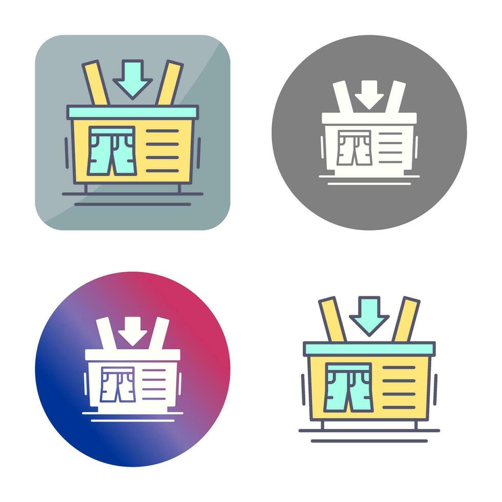 Shopping Basket Vector Icon