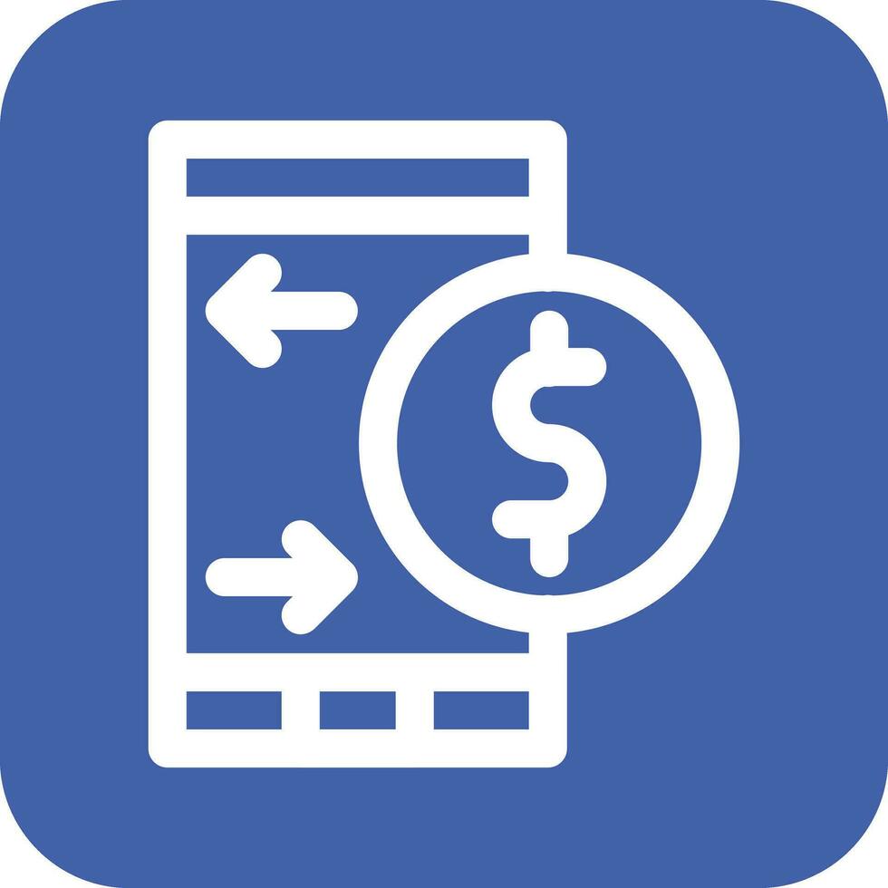 Mobile Banking Vector Icon