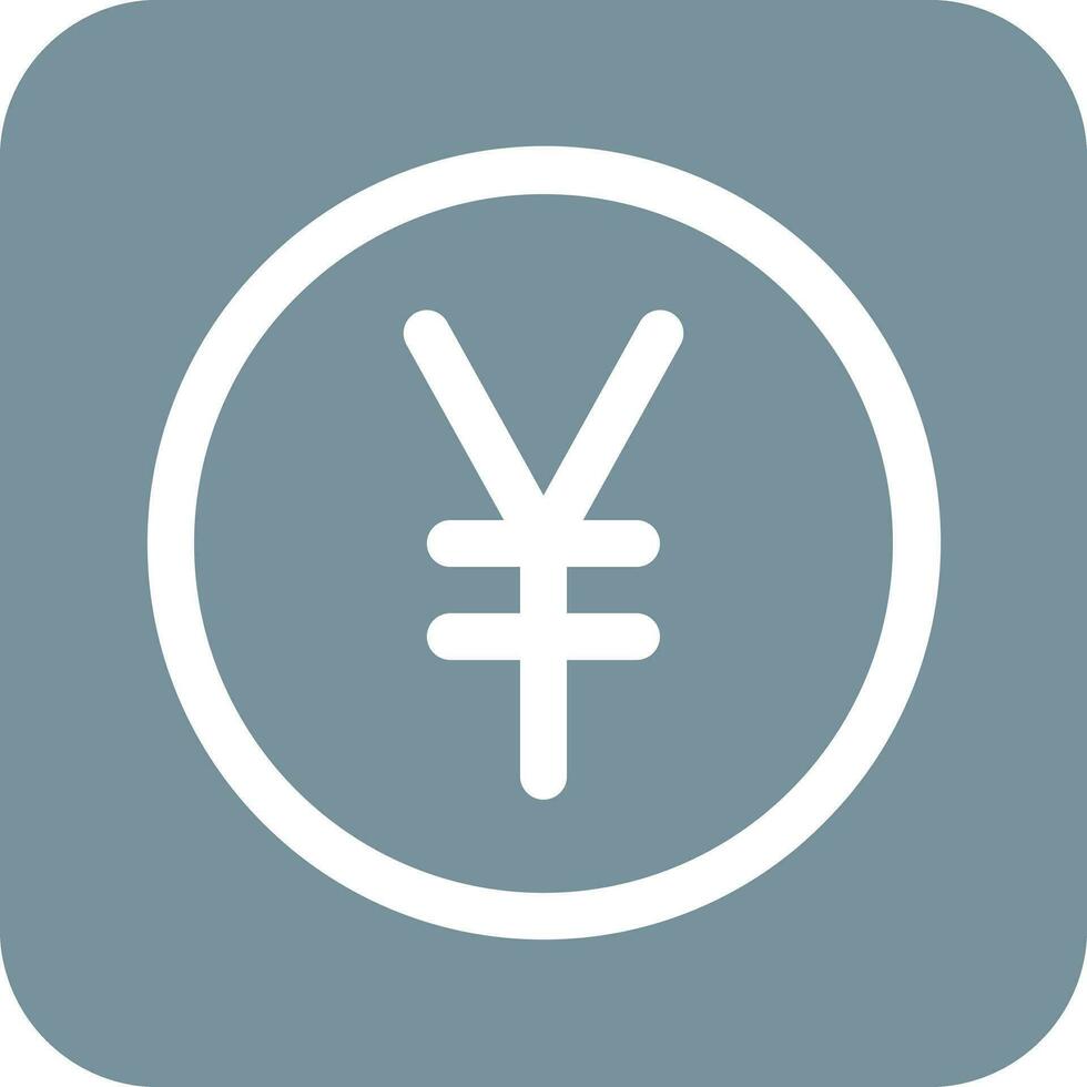 icono de vector de moneda yen