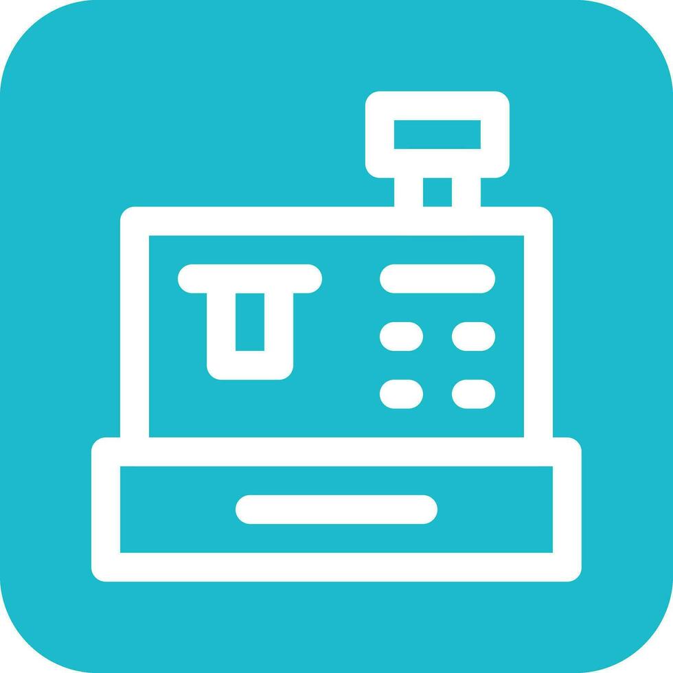 Cashier Machine Vector Icon