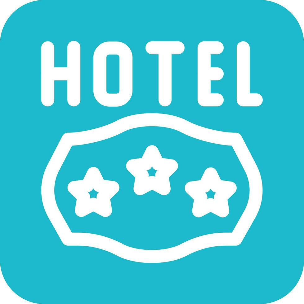 Hotel Sign Vector Icon