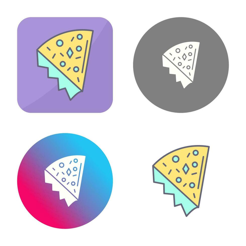 icono de vector de rebanada de pizza