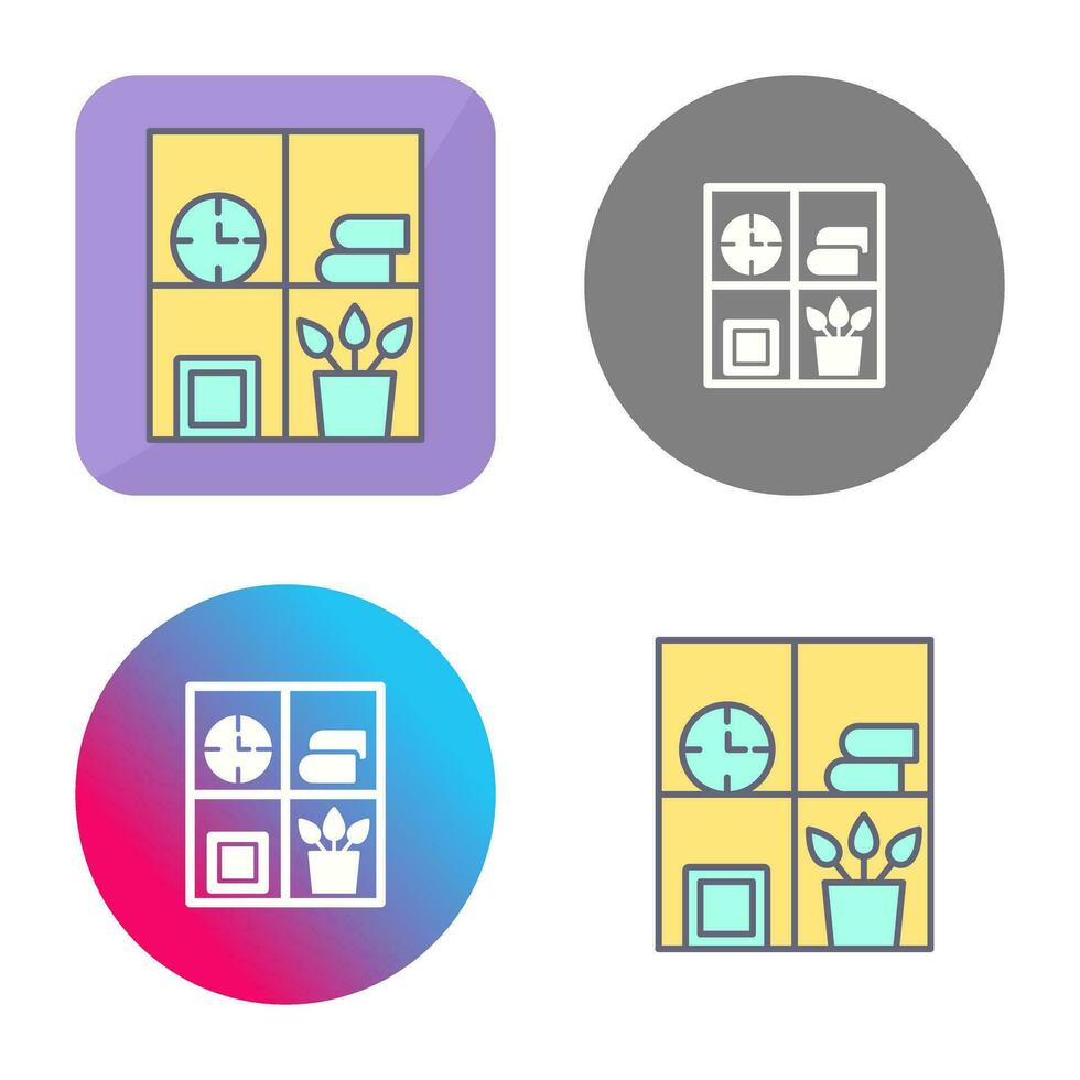 Bookshelf Vector Icon