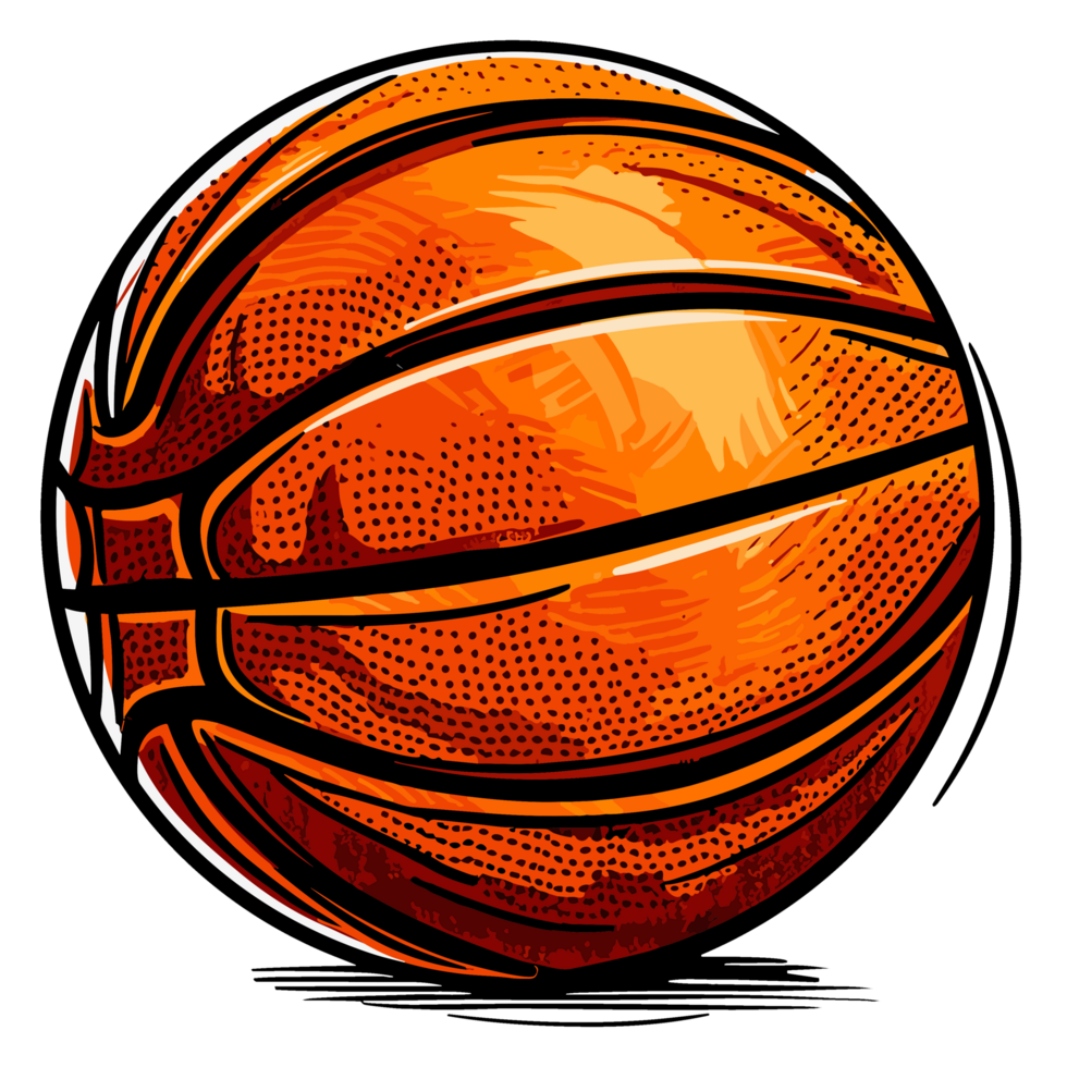 basketball clipart - ai génératif png