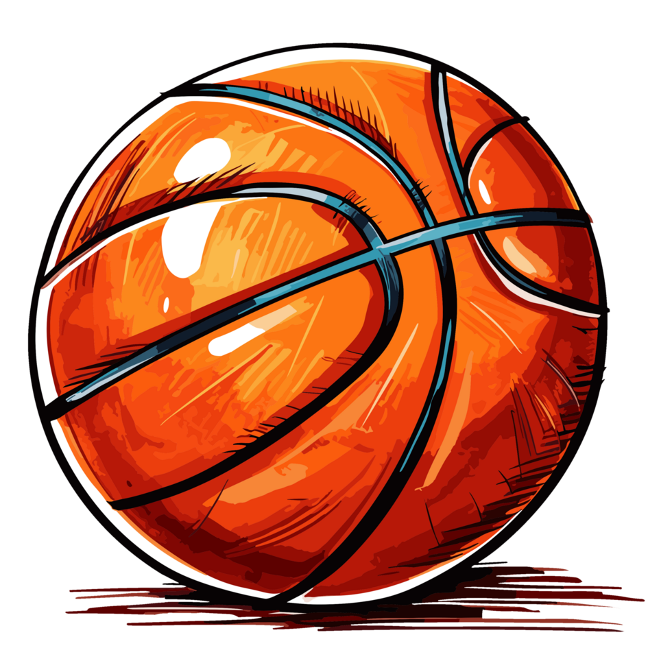 pallacanestro clipart - ai generativo png