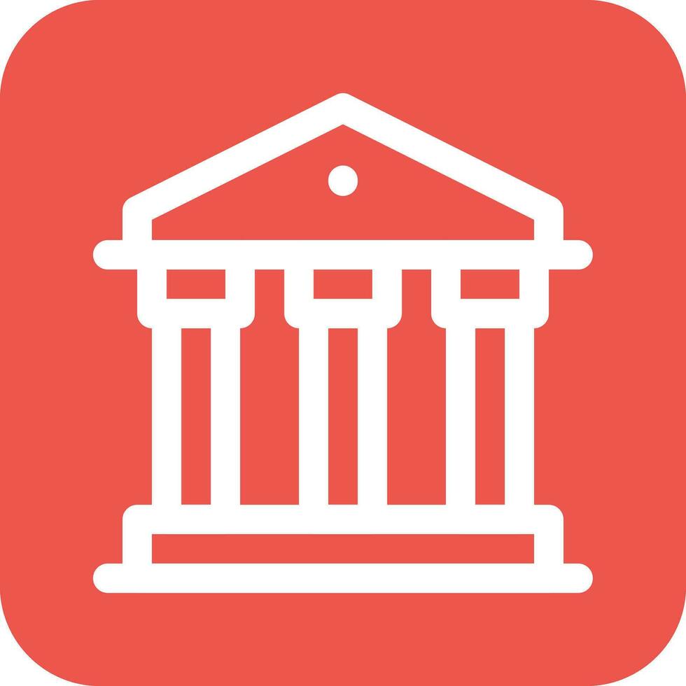 Greek Temple Vector Icon