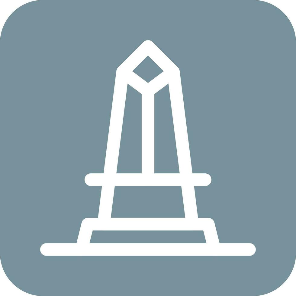 icono de vector de obelisco