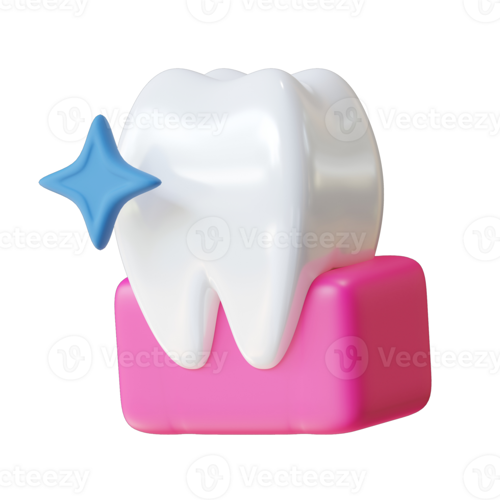 3d illustration molar tooth png