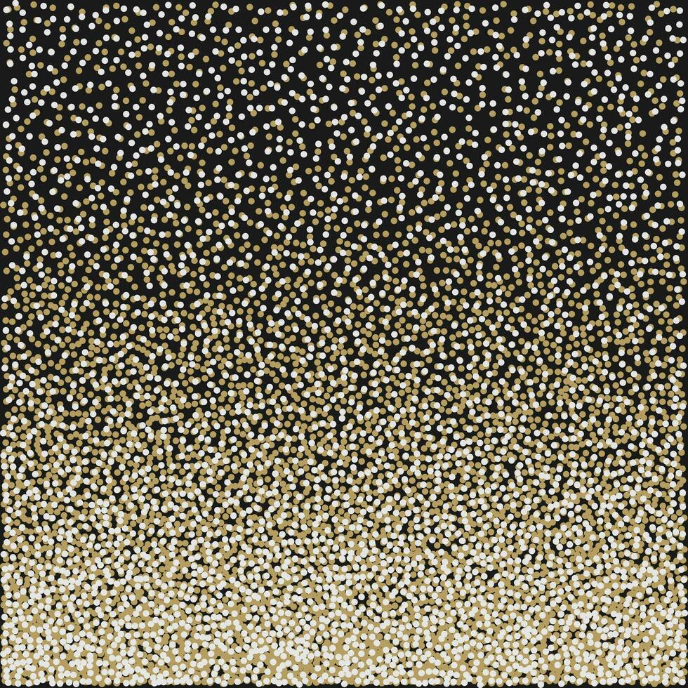 a black and white square with gold dots vector