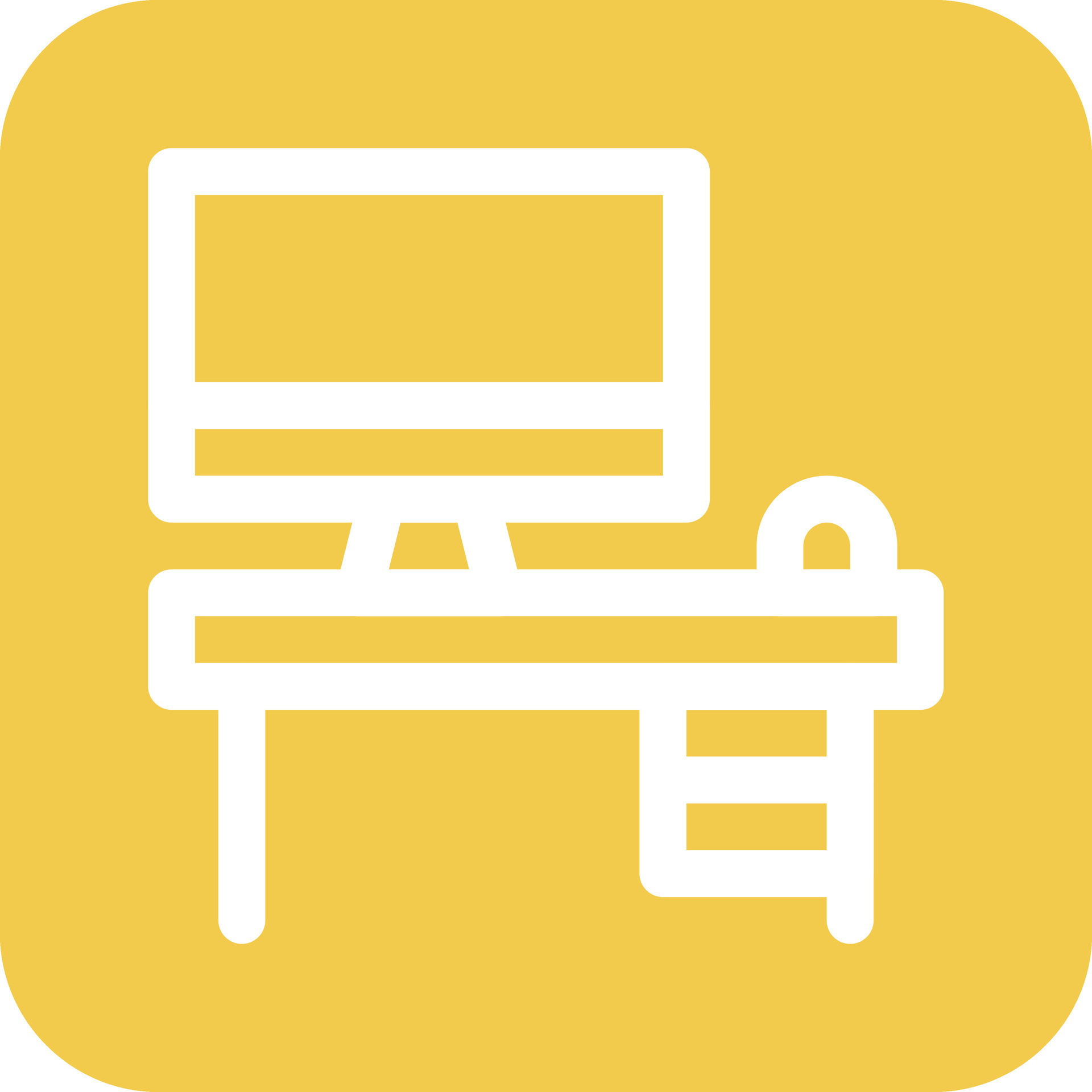 Computer Table Vector Icon 33155191 Vector Art at Vecteezy