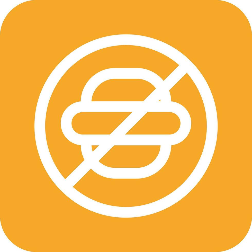 No Eating Vector Icon