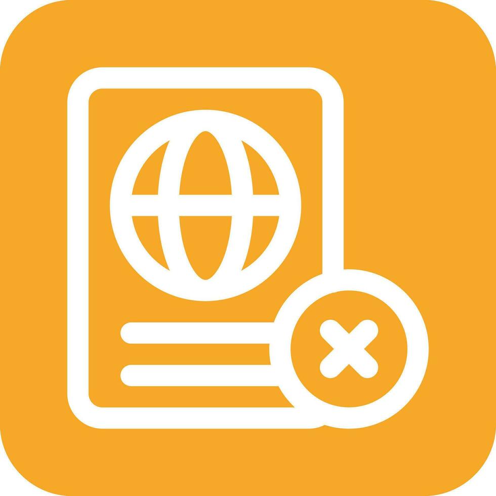 Passport Rejected Vector Icon