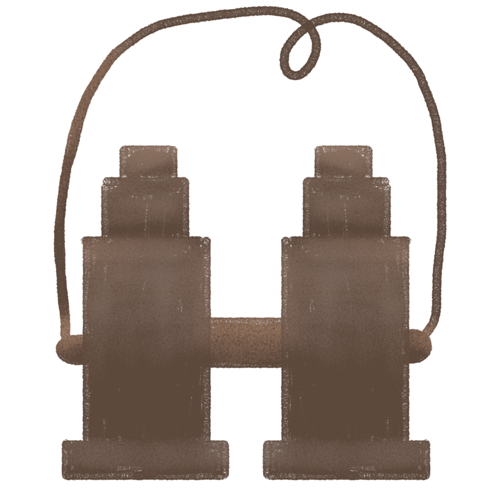 a pair of binoculars on a rope png
