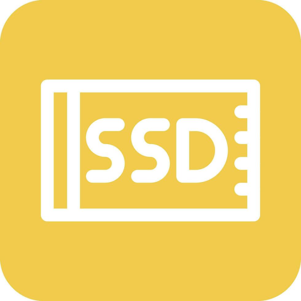 SSD Card Vector Icon
