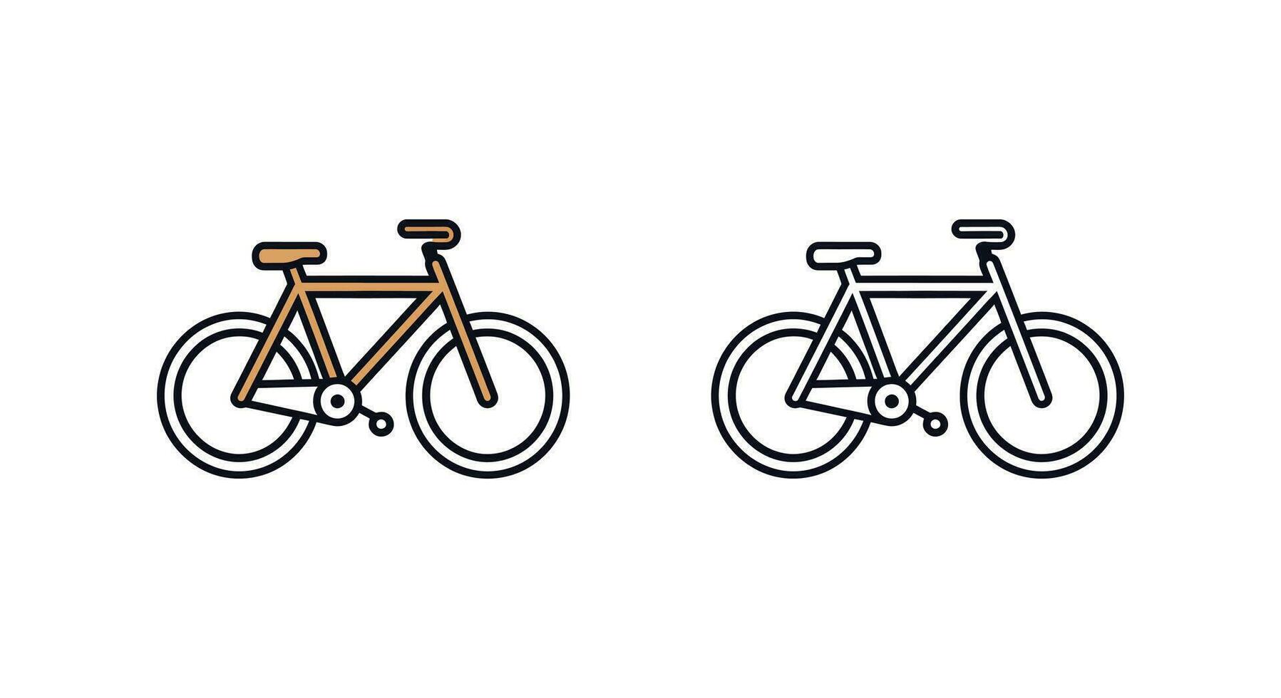 sano vivo en dos ruedas bicicleta vector gráficos para activo y divertido diseños