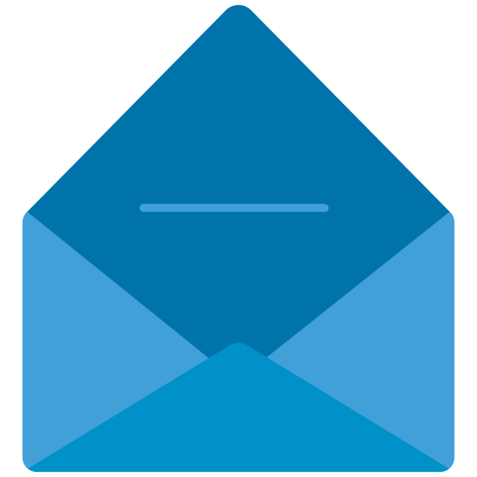 Mail Communicating Sticker Color 2D Color Illustrations png
