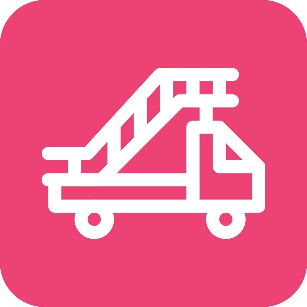 Aircraft Stairs Vector Icon