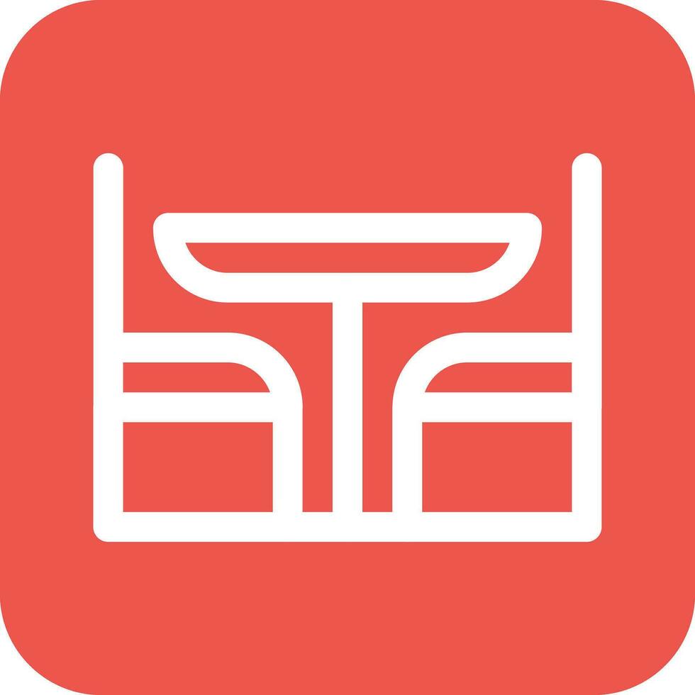Dining Table Vector Icon