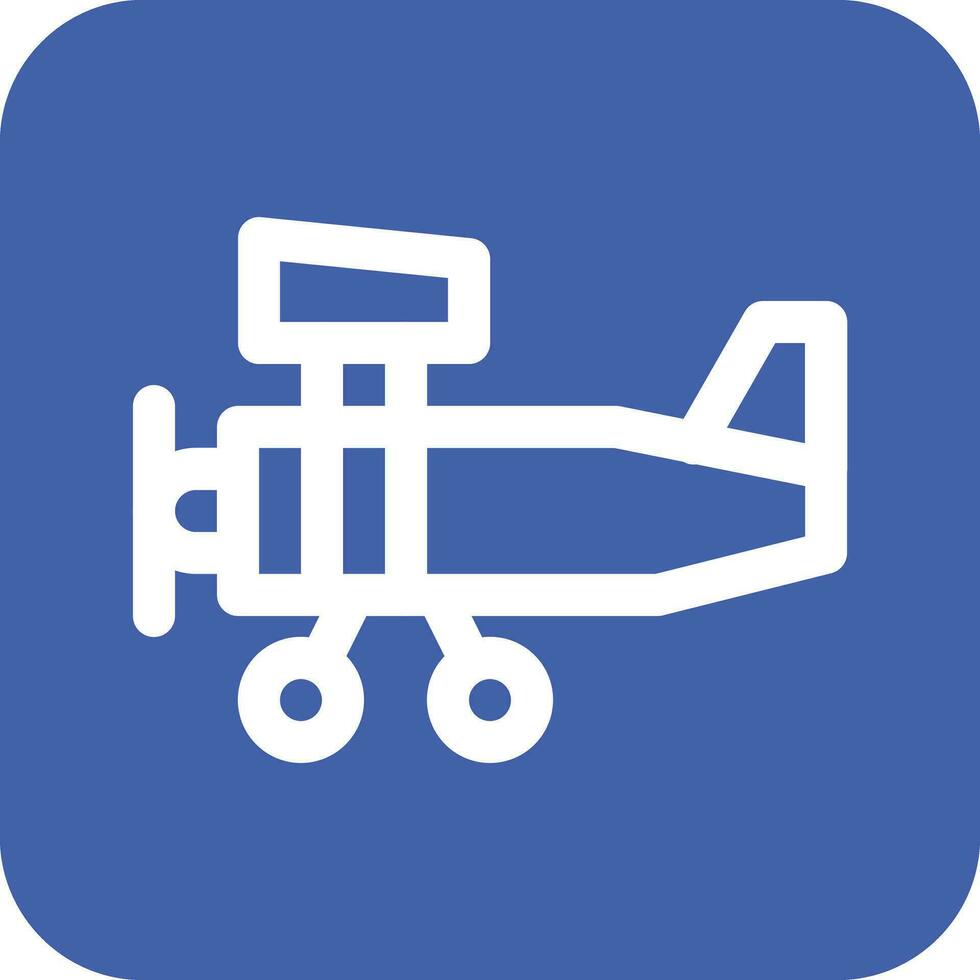 Biplane Vector Icon