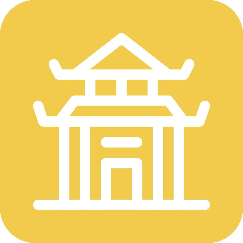Chinese House Vector Icon