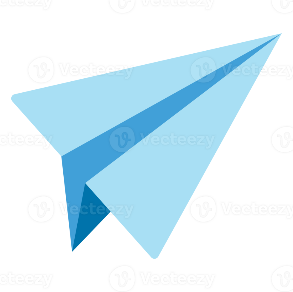 Paper Plane Communicating Sticker Color 2D Color Illustrations png