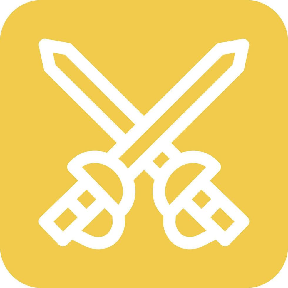 Fencing Sports Vector Icon