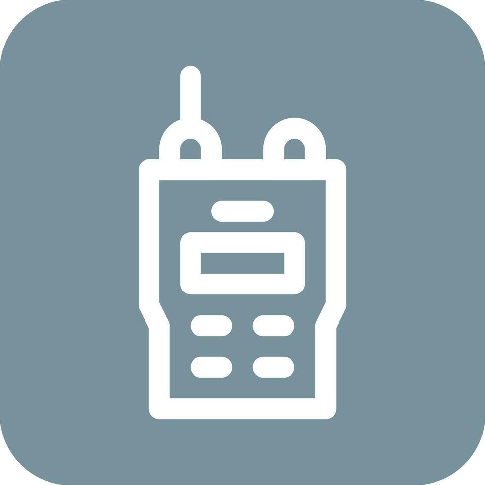 icono de vector de walkie-talkie