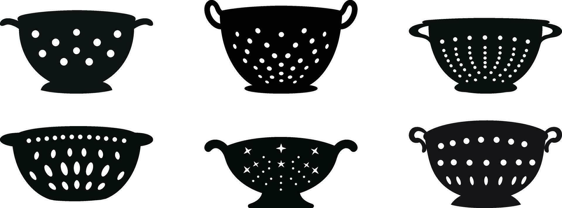 Kitchen Helper   Vector Elements of a Strainer for Cooking Designs