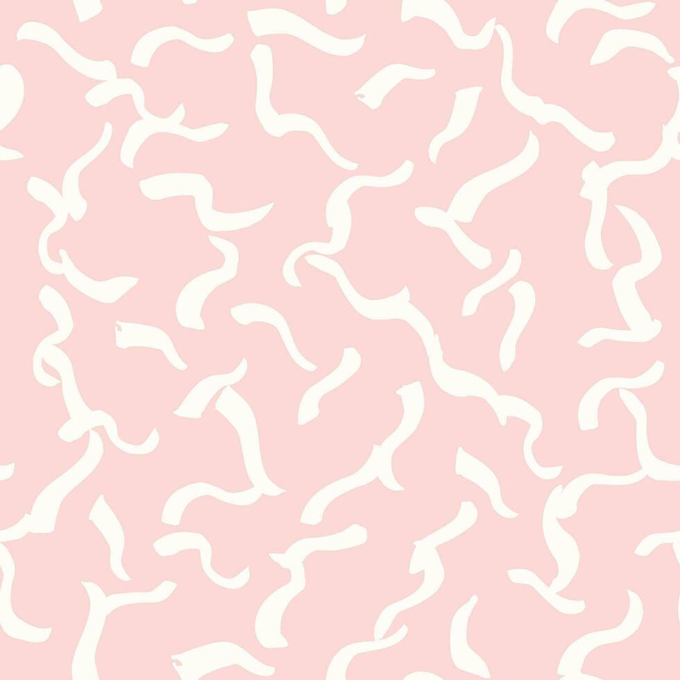 a pink and white hand drawn art texture pattern vector