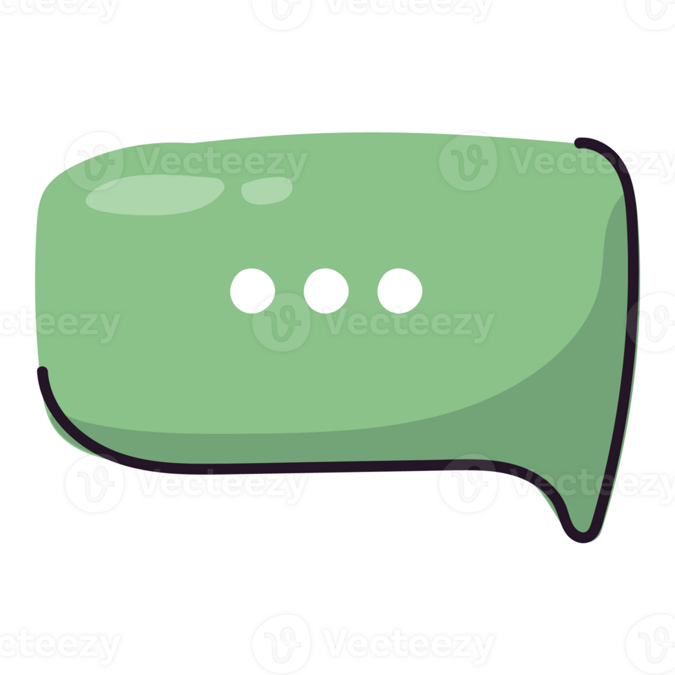 Chat Doodle Web Element 2D Color Illustrations png
