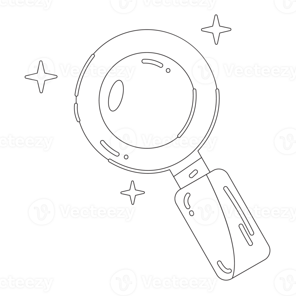 Searching Idea Creative Idea 2D Outline Illustrations png