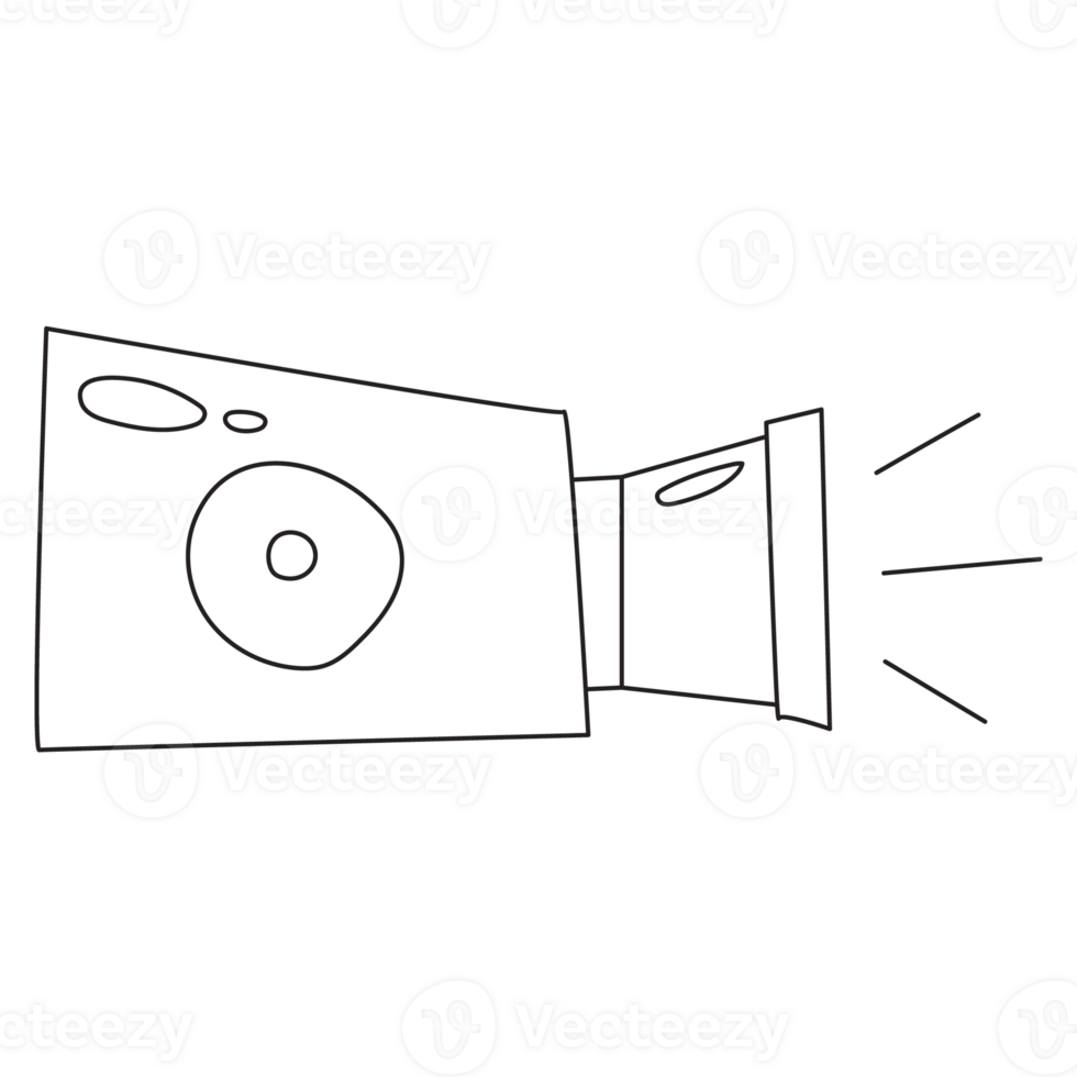Record Doodle Web Element 2D Outline Illustrations png