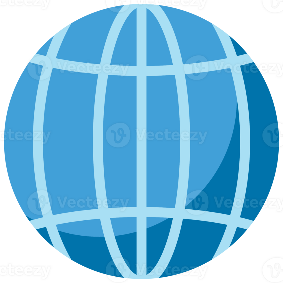Globe Communicating Sticker Color 2D Color Illustrations png