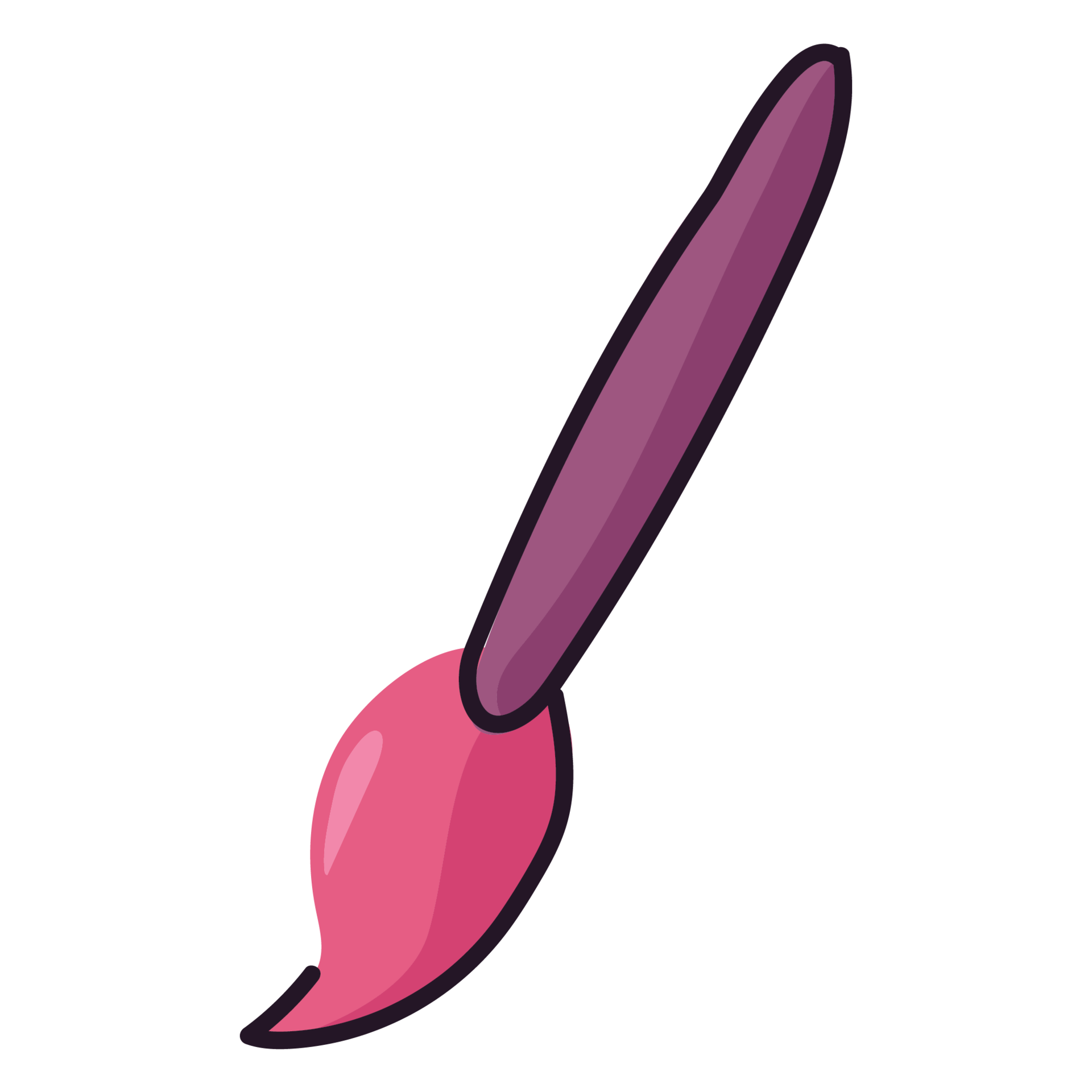 Paintbrush Doodle Web Element 2D Color Illustrations 33156580 PNG