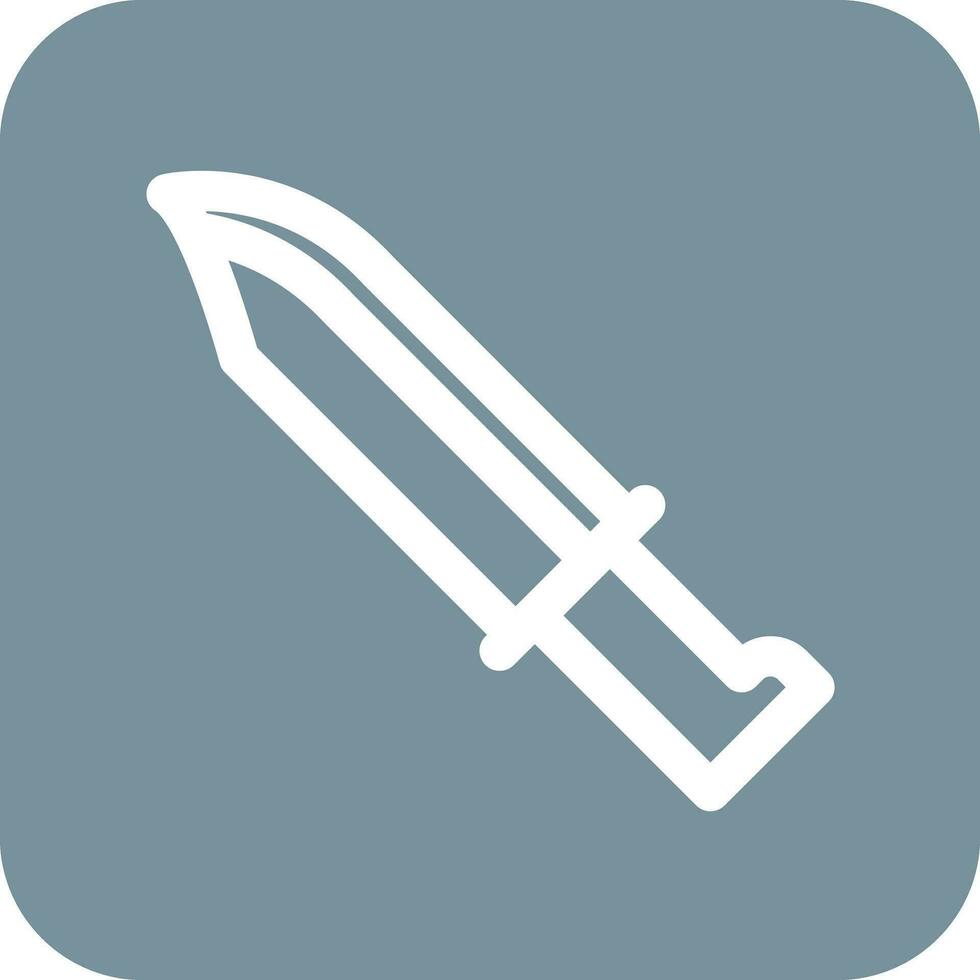 icono de vector de cuchillo de ejército