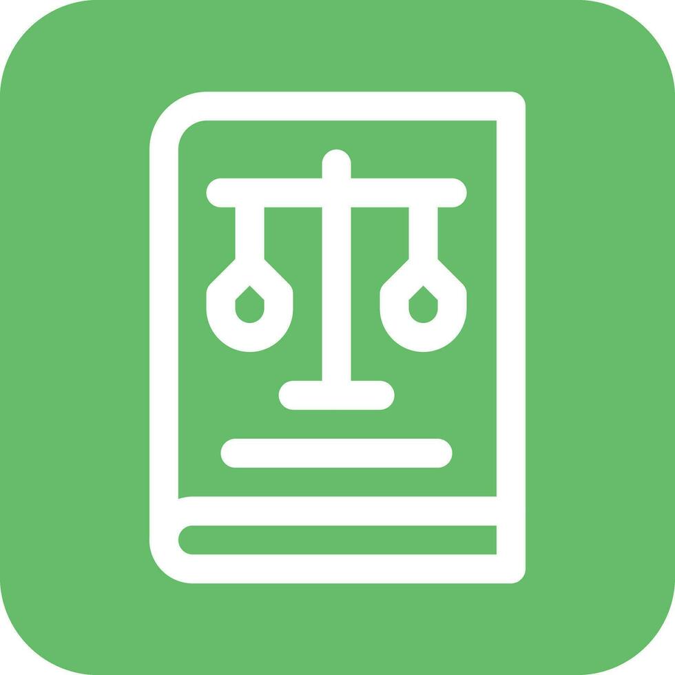 Law Book Vector Icon