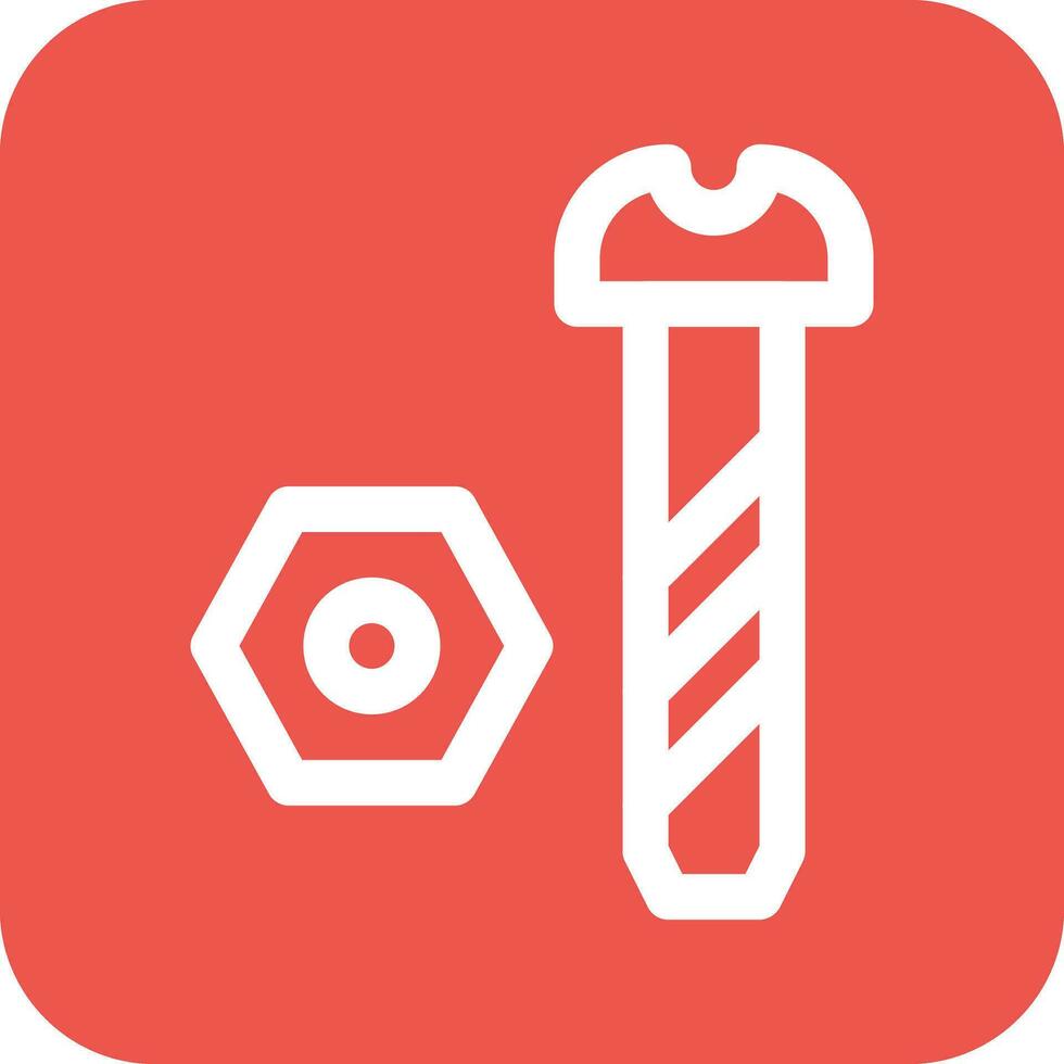 Bolt Nut Vector Icon