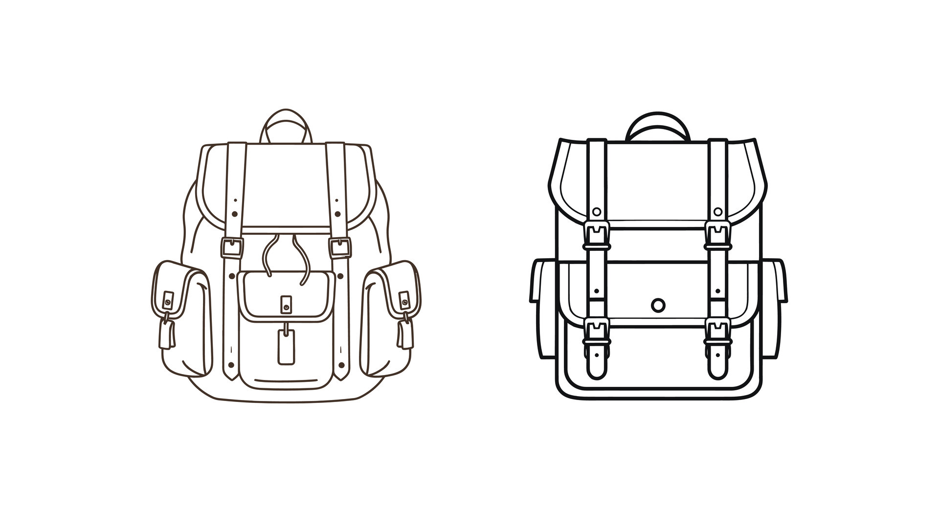 Pack It Up with Style Backpack Vector Art for Trendy Backpack Designs