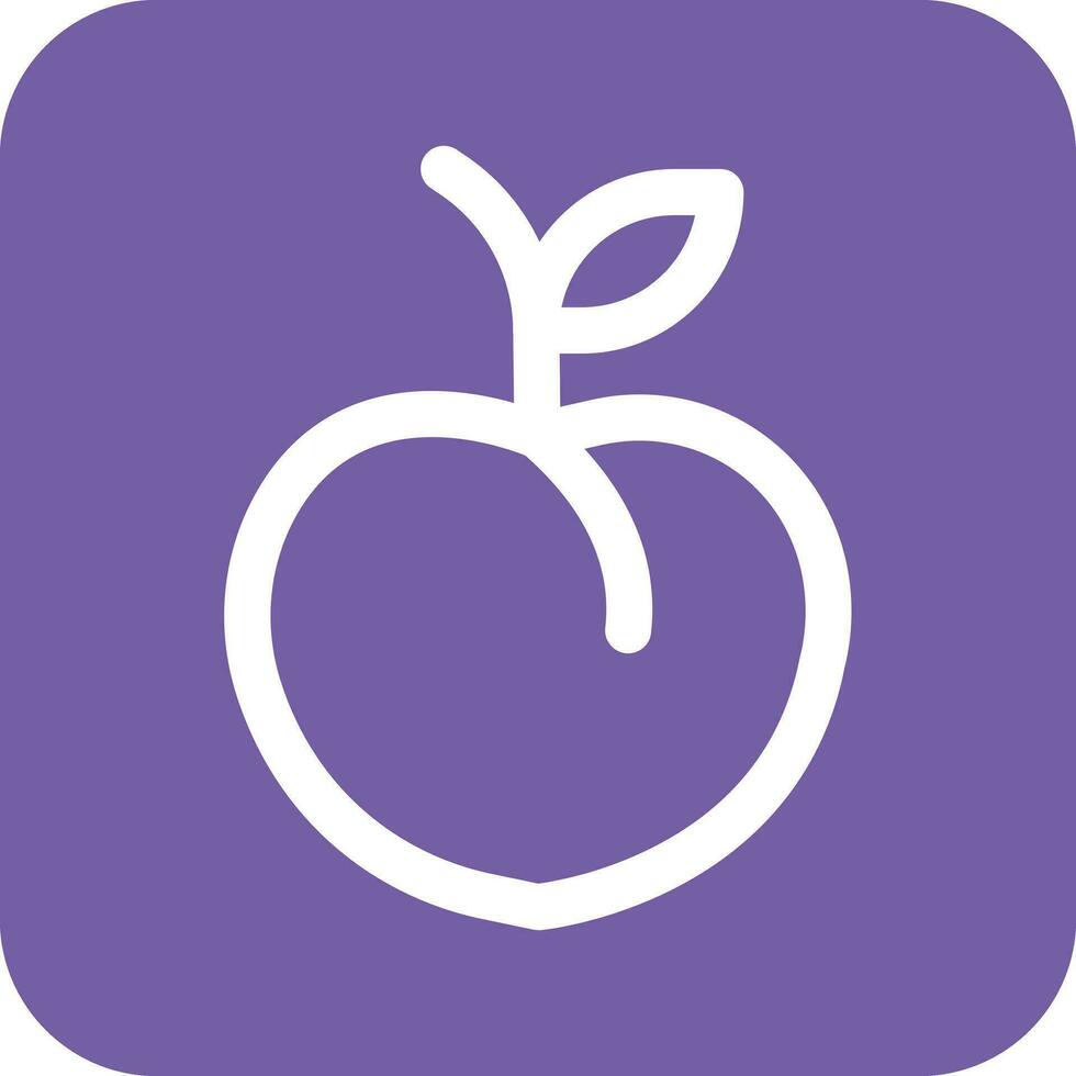 Peach Vector Icon