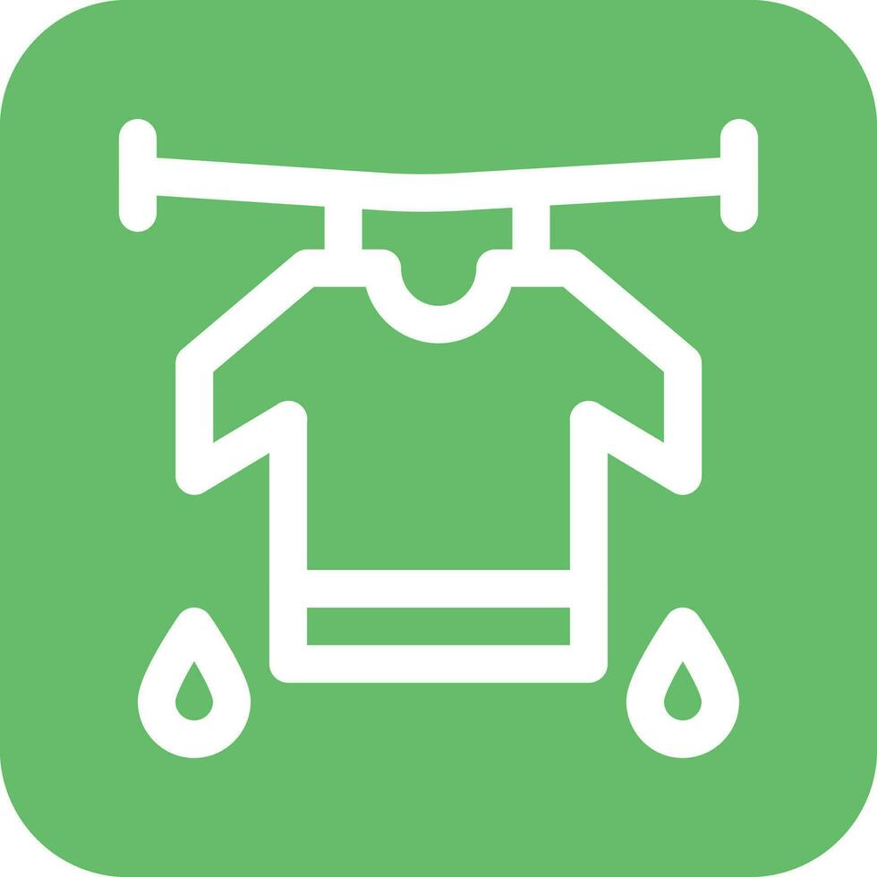 Drying Clothes Vector Icon