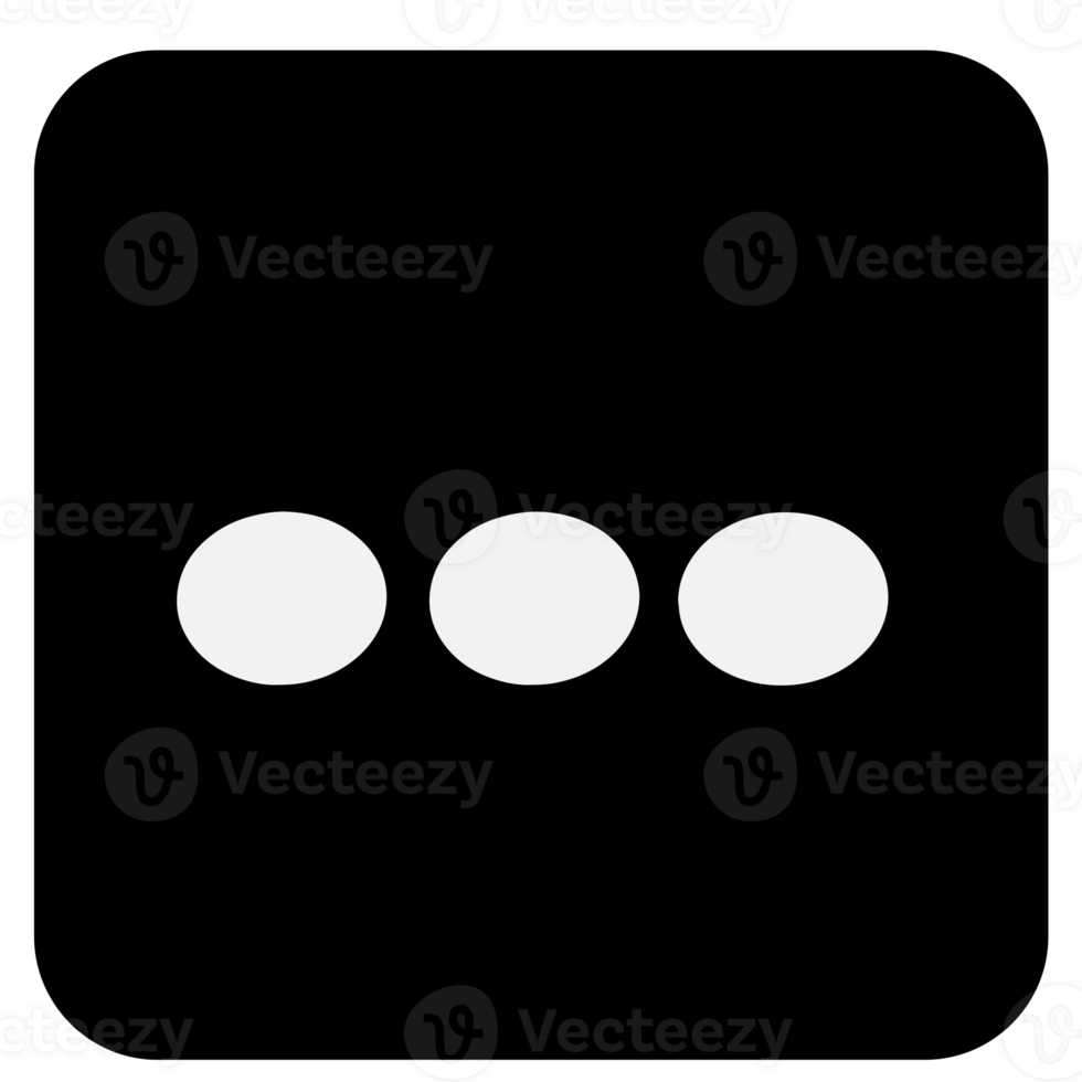 emoji känsla svart låda social chatt ikon illustration isolerat på transparent bakgrund png