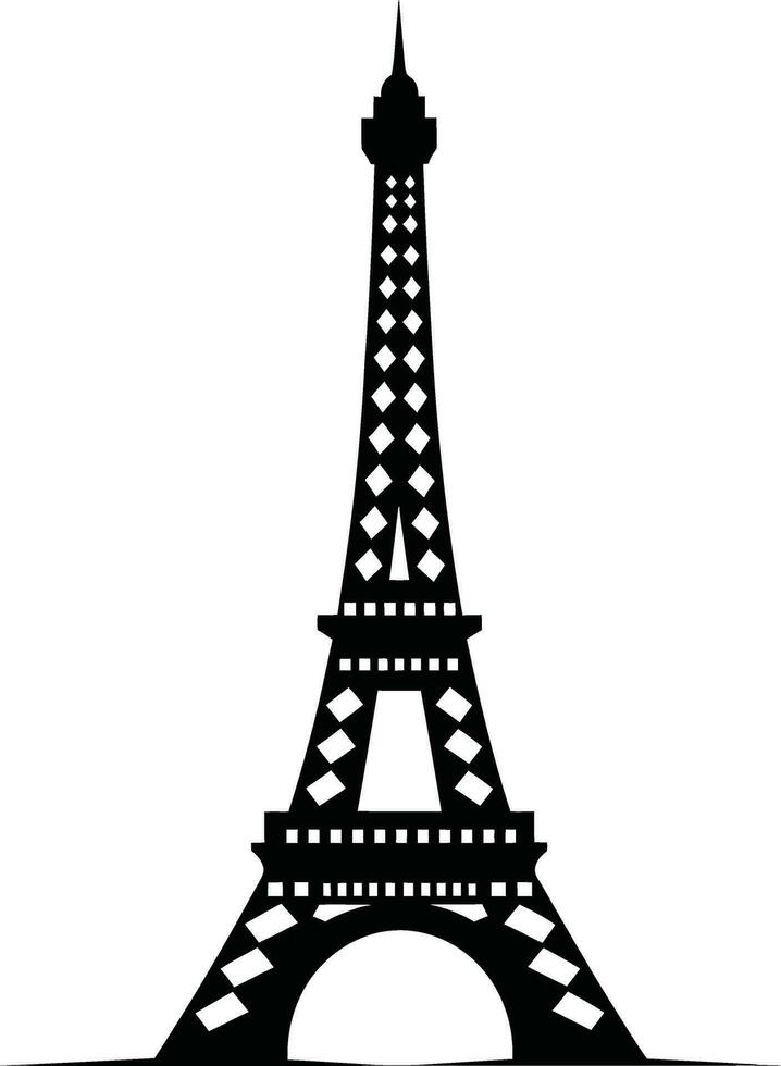 francés instinto eiffel torre vector elementos para elegante diseños