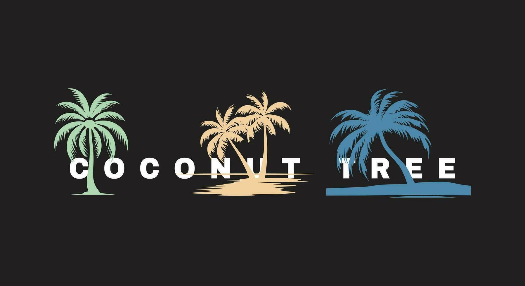 Coconut Tree Vector Patterns   Stylish Designs for Print and Web Applications