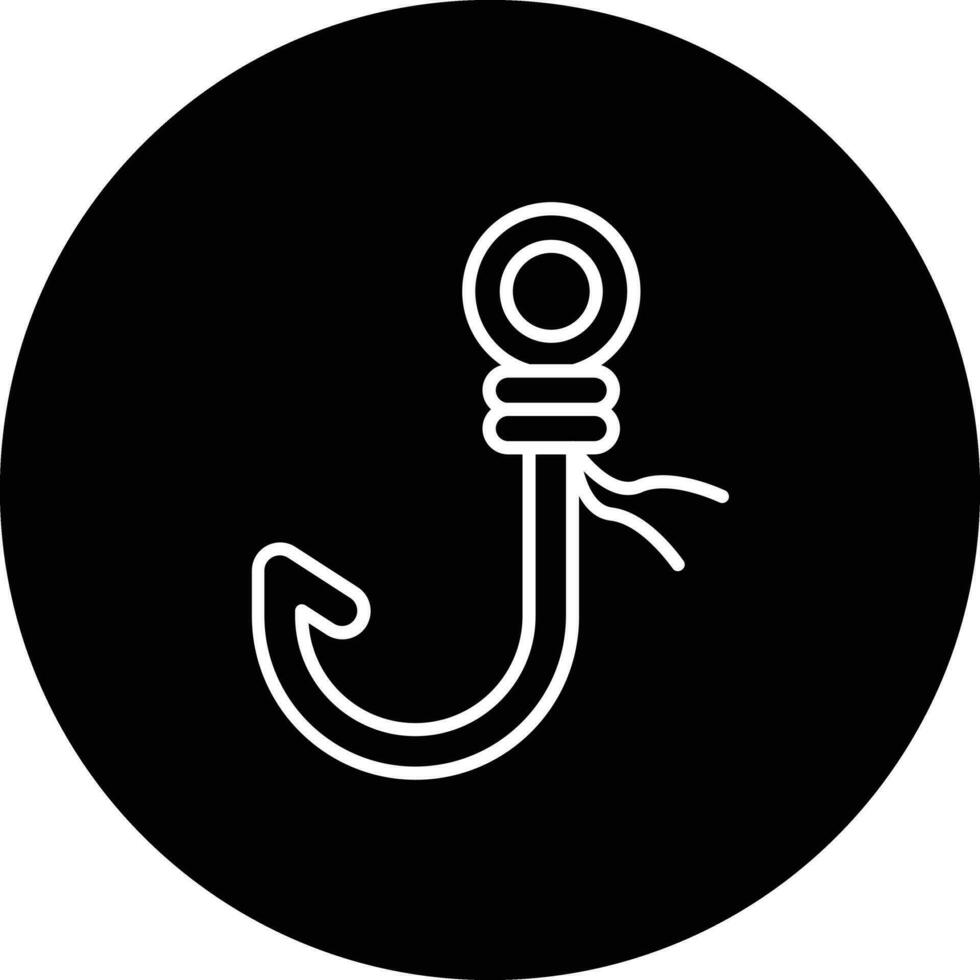 Fish Hook Vector Icon