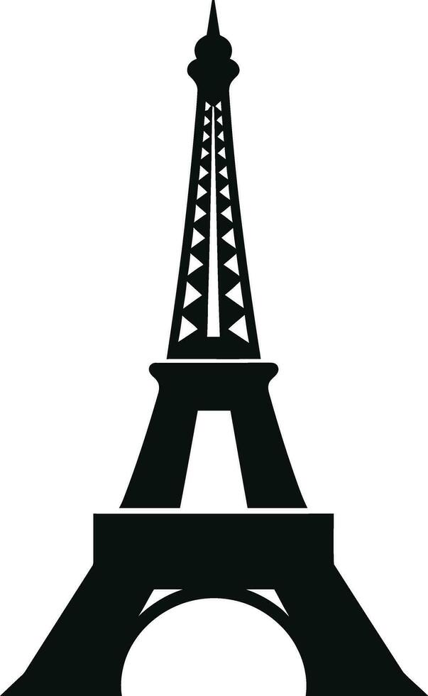 parisino punto de referencia eiffel torre vector elementos para carteles y huellas dactilares