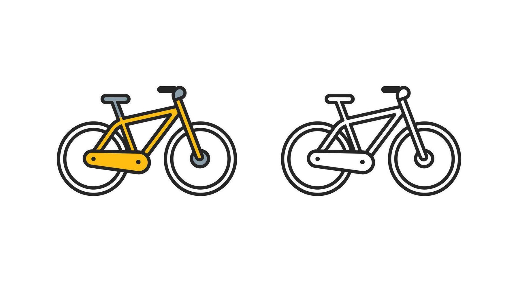 Discover the Joy of Cycling with Bicycle Vector Elements for Your Art.